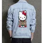 Kitty Men's Casual Denim Jacket - for Husband - Regular Cut for Everyday Wear - Great Gift for Father's Day Street Style Lovers