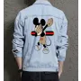 Mickey Men's Casual Denim Jacket - Gift for Brother - Relaxed Style for Weekend Wear - Back to School for Casual Dressers