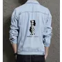 Men's Casual Denim Jacket - Gift for Graduate on Button Front - Campus Style Style for Just Because - Urban Men