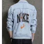 Men's Casual Denim Jacket - Gift for Grandson on Clean Design - Campus Style Style for Graduation - College Students