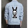 Bunny Men's Casual Denim Jacket - Perfect Present for Boyfriend - Urban Design - for Outdoor Activities - Anniversary Gift