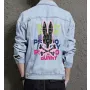 Bunny Men's Casual Jean Coat for Brother - Great Front Pockets Gift - Coffee Dates for Birthday - Trend Followers