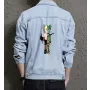 Kaw Men's Casual Jean Coat - for Him - Contrast Stitching for Street Style - Great Gift for Anniversary Streetwear Enthusiasts
