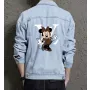 Minnie Men's Casual Jean Coat - Ideal Gift for Teen Boys - Contrast Stitching Style - Great for Shopping Days - Birthday Gift