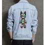 Bear Men's Casual Jean Coat - Perfect Present for Young Man - Minimalist Design - for Day Trips - Anniversary Gift