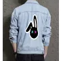 Bunny Rabbit Men's Classic Jean Jacket for Dad - Great Button Front Gift - City Outings for Holiday Season - Trend Followers
