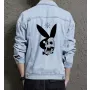 Bunny Men's Classic Jean Jacket for Young Man - Minimalist Design with Leisure Activities - Gift Idea for Christmas Modern Men