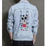 Men's Classic Jean Jacket - Gift for Brother on Minimalist Design - Coffee Dates Style for Back to School - Fashion-forward Men
