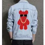 Bear Men's Classic Jean Jacket - Perfect Present for Husband - Classic Fit - for School Wear - Valentine's Day Gift