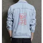 Kaw Men's Denim Jacket - for Graduate - Urban Design for Everyday Wear - Great Gift for College Start Modern Men