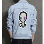 Men's Denim Jacket - Gift for Dad on Button Closure - Casual Meetups Style for Valentine's Day - Young Men