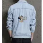 Mickey Men's Denim Jacket - Gift for Him - Button Closure for Weekend Wear - Just Because for Streetwear Enthusiasts