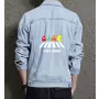 Men's Denim Jacket Brit Road - Gift for Husband - Slim Fit - Birthday Gift