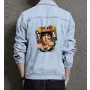 Men's Denim Jacket - Gift Idea for Boyfriend - Contrast Stitching for Street Festivals - Perfect for Birthday