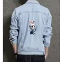 Men's Denim Jacket - Perfect Present for College Student - Urban Design - for Social Events - Valentine's Day Gift