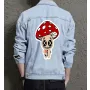 Skull Men's Denim Jacket - Perfect Present for Graduate - Simple Style - for Daily Use - Thank You Gift Gift