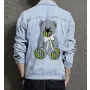 Bear Men's Denim Outerwear for Friend - Great Versatile Design Gift - Casual Hangouts for Celebration - Street Style Lovers