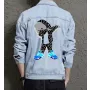 Bear Men's Denim Outerwear - for Graduate - Casual Style for Everyday Wear - Great Gift for Father's Day Young Men