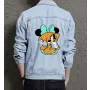 Minnie Men's Denim Outerwear - for Him - Stylish Look for Shopping Days - Great Gift for Back to School Gen Z Men