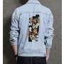 Men's Denim Outerwear - Gift for Friend on Button Closure - City Outings Style for Congratulations - Active Men
