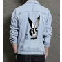 Bunny Men's Denim Outerwear - Gift for Young Man - Minimalist Design for Weekend Wear - Just Because for Modern Men