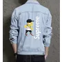 Men's Denim Outerwear - Gift Idea for Boyfriend - Button Closure for School Wear - Perfect for Congratulations