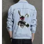 Bunny Men's Denim Outerwear - Perfect Present for Husband - Classic Fit - for Daily Use - Just Because Gift