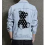 Bear Men's Denim Outerwear - Perfect Present for Teen Boys - Clean Design - for Shopping Days - New Year Gift