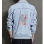 Men's Jean Jacket - for Fashion Lover - Chest Pockets for Shopping Days - Great Gift for Congratulations Urban Men