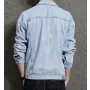 Men's Jean Jacket for Grandson - Great Minimalist Design Gift - Street Festivals for Father's Day - Street Style Lovers