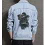 Men's Jean Jacket for Son - Urban Design with Music Events - Gift Idea for Birthday Trend Followers