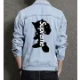Men's Jean Jacket - Gift for Brother - Vintage Style for City Outings - Anniversary for Fashion Fans