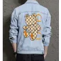Bear Men's Jean Jacket - Gift for Teen Boys on Clean Design - Casual Hangouts Style for New Year - Fashion Fans