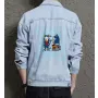 Men's Jean Jacket - Retro Sonic - Gift for Fans - Vintage Look - Christmas Present