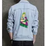 Men's Jean Jacket - Retro Sonya - Gift for Fans - Vintage Look - Christmas Present