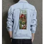 Men's Jean Jacket - Retro Zelda - Gift for Fans - Vintage Look - Christmas Present