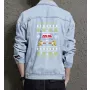 Men's Jean Jacket - Retro Zelda Theme - Gift for Fans - Vintage Look - Christmas Present