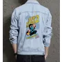 Men's Jean Jacket - Sub Zero Bros Mortral Madness - Gift for Fans - Vintage Look - Christmas Present