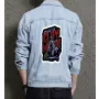 Drew Mcintyre Beware Men's Modern Denim Jacket for Son - Button Closure with Social Events - Gift Idea for Congratulations Gen Z Men