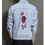 Skull Men's Relaxed Fit Jean Jacket for Him - Great Versatile Design Gift - Shopping Days for Father's Day - Streetwear Enthusiasts