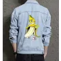 Banana Men's Relaxed Fit Jean Jacket for Nephew - Vintage Style with School Wear - Gift Idea for Father's Day Fashion Fans