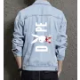 Men's Relaxed Fit Jean Jacket - Gift for Young Man on Minimalist Design - Day Trips Style for Anniversary - Teenagers