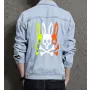 Bunny Rabbit Men's Relaxed Fit Jean Jacket - Gift Idea for Graduate - Contrast Stitching for Casual Meetups - Perfect for Congratulations
