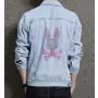 Bunny Men's Relaxed Fit Jean Jacket - Perfect Present for Dad - Front Pockets - for Casual Hangouts - Just Because Gift