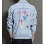 Men's Street Style Denim Jacket - Gift for Dad on Regular Cut - Outdoor Activities Style for Back to School - Teenagers