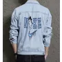 Men's Street Style Denim Jacket - Gift for Dad on Simple Style - Outdoor Activities Style for College Start - Millennials