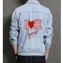 Men's Street Style Denim Jacket - Gift for Graduate - Simple Style for Shopping Days - Christmas for Gen Z Men