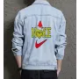 Men's Street Style Denim Jacket - Gift for Nephew - Button Closure for Coffee Dates - Anniversary for Gen Z Men