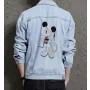 Minnie Men's Street Style Denim Jacket - Gift for Nephew - Regular Cut for Weekend Wear - Birthday for Street Style Lovers
