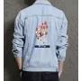 Men's Street Style Denim Jacket - Gift for Teenager on Minimalist Design - School Wear Style for Thank You Gift - Trend Followers